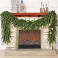 9FT 1PCS Artificial Christmas Cedar Pine Garland for Mantle Home Decor