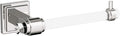 Amerock Glacio Clear/Polished Nickel Single Post Tissue Holder | 7-1/16 inch (179 mm) Length Toilet Tissue Holder | BH36061CPN