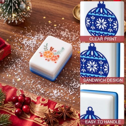 160 Pcs Christmas American Mahjong Tiles Set Fourth Layer