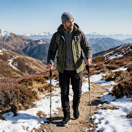 Winter Boots for Men and Women, Warm Fur-Lined Snow Boots with Slip-Resistant Outsole, High-Top Hiking Boots for Outdoor Walking and Cold Weather
