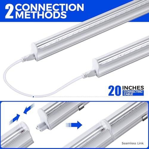 Barrina UV LED Blacklight Bar, 9W 2FT, T5 Bulb for Glow Party, Halloween