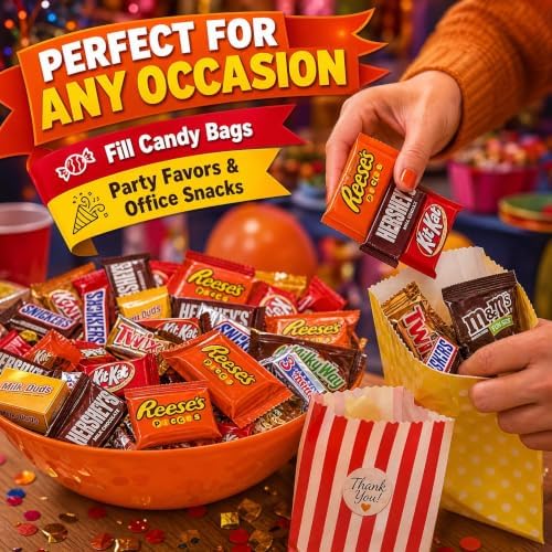 Chocolate Assorted Bulk Candy - 5 LB Chocolate Candy Variety Pack - Bulk Chocolates MilkChocolate Candies & DarkChocolate - BulkCandy Mix for CandyBags - CandyBulk