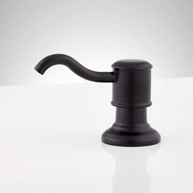 Signature Hardware 448559 Amberly Soap Dispenser - Polished Nickel