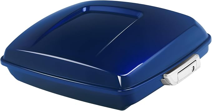 5.5" Razor Motorcycle Trunk W/Latch Key Fit For Harley 2014-2025 Touring CVO Road King Street Glide Electra Glide Ultra Limited Pack Superior Blue