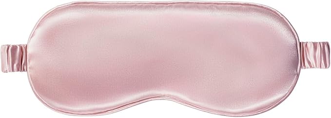 slip Pure Silk Sleep Mask - Pink | 100% Mulberry Silk, Ultra Soft & Comfortable, Blocks Light for Restful Sleep | Adjustable Strap for Perfect Fit, Gentle on Skin & Hair | Ideal Travel Accessory