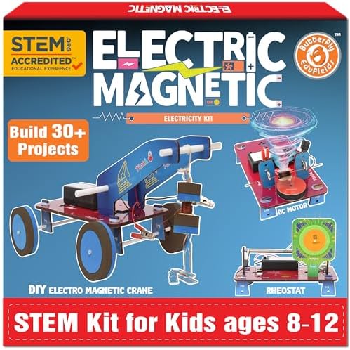 Butterfly EduFields 30in1 STEM Science Projects Kit for Kids Ages 8-10-12