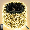Pooqla 500 LED Warm White Christmas Lights Outdoor String Lights, 164 ft