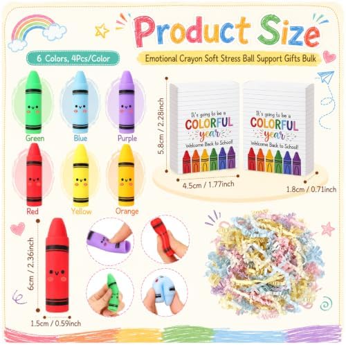 36 Sets Back to School Gifts Crayon Toys with Welcome Boxes