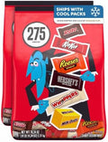 Hershey Miniatures Assorted Flavored, Halloween Candy Bulk Bag, 78.24 oz, 275 Pieces (Pack of 2)