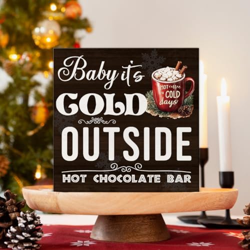 Hot Chocolate Bar Christmas Decorations - Winter Christmas Decor