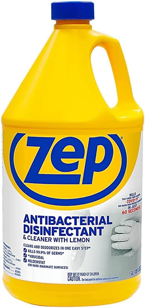 Zep Antibacterial Disinfectant Cleaner with Lemon