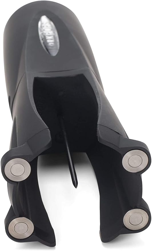 Cork Pops Legacy Wine Opener Built-in 4-Blade Foil Cutter Safe Cork Removal, Effortless Push Button Use, Needle Guard for Safety, Low-Pressure Cartridge Opens Up To 60 (Black, With 3 Cartridges)