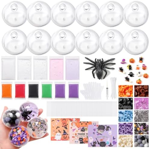 DIY Stress Ball Making Kit 12 TPR Round Skins (Halloween Theme)