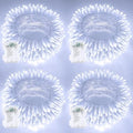4 Pack 400 LED Battery Operated String Lights, Twinkle Lights Cool White
