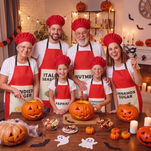 Halloween Spice Condiments Apron & Hat