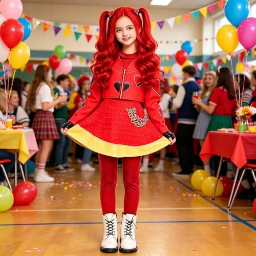 Girls Pink Princess Costume Kids Birthday Dress Up Set with Accessories