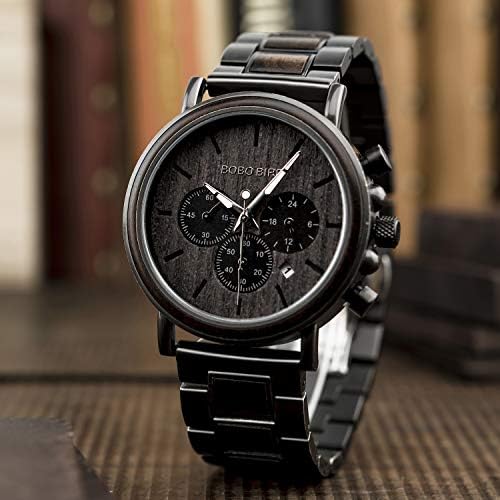 2win Engraved Wooden Watch for Boyfriend My MAN Fiancé Husband Customized Personalized Wood Watches for Men Birthday Anniversary Personalized Watch
