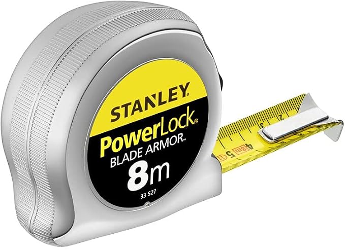 Stanley 0-33-527 8m Power Lock Tape with Blade Armor