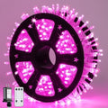 JMEXSUSS 600 LED Pink Christmas String Lights Indoor Outdoor Plug in