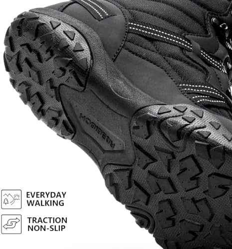 HOBIBEAR Women's Barefoot Snow Boots, Wide Toe Box, Ankle Winter Shoes