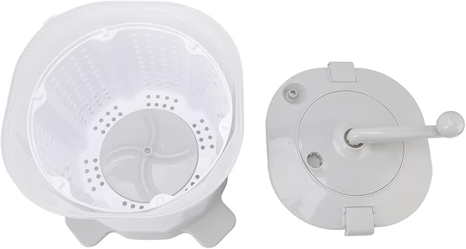 Portable Washing Machine 2 in 1 Hand Crank Mini Clothes Spin Dryer for Dorms, Apartments, Camping, RV - Washer and Dryer - Manual Non Electric