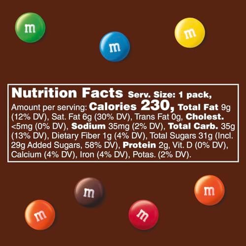 M&M'S Milk Chocolate Candy, Full Size Singles, Bag, Bulk,1.69 Ounce (Pack of 324)