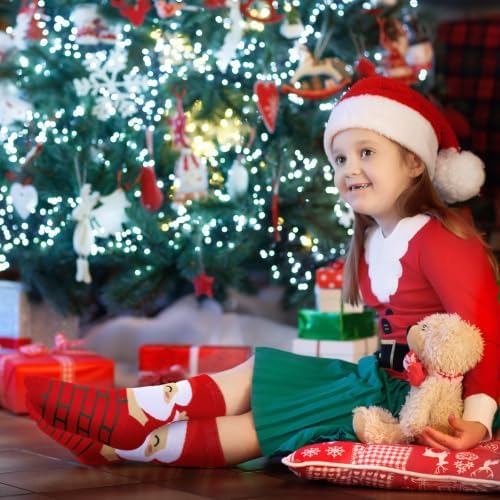 Hoolerry 30 Pairs Christmas Fuzzy Socks Bulk for Adult Gift
