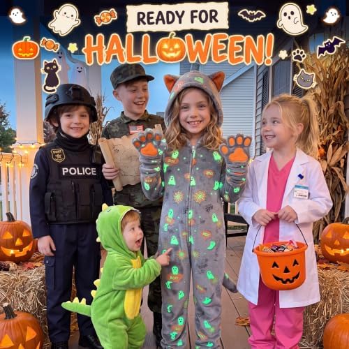 Joycover Halloween Black Cat Costume for Girls, Kids Cat Onesie & Purse Bag