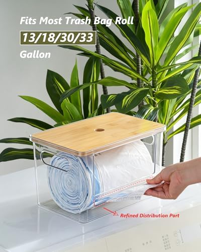iCASA 3 in 1 Trash Bag and Dishwasher Pod Organizer Garbage Bags Dispenser