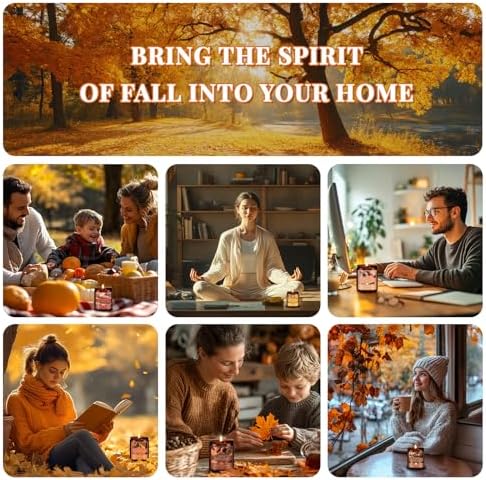 Fall Candle, Maple & Cream Latte Scented Candles for Home, Natural Soy Autumn Candle Aromatherapy Candle, 7 oz Jar Candles Fall Gifts for Women Men