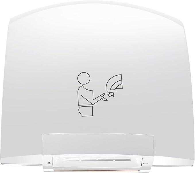 Rossesay 1 Pcs Electric Hand Dryer Compact Commercial Wiper Automatic Hand Air Dryer for Dry Machine Wall Business Home Household Restroom Office Mall, 110v,1200W (White)