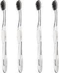 LINHART Extra Soft Toothbrush – Teeth Whitening Toothbrush with Multi Length Bristles, 4 Pack