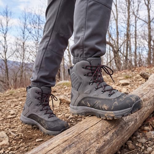 NORTIV 8 Men's Waterproof Hiking Winter Snow Boots