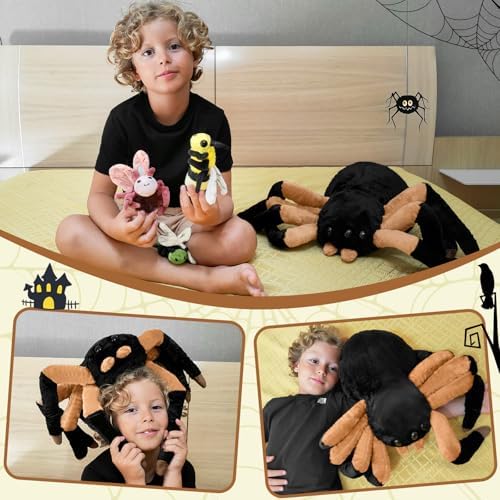 MorisMos Giant Spider Stuffed Animal, 16inch Large Spider Plush