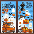 Halloween Window Clings Stickers Decor Fall Halloween Decorations Indoor
