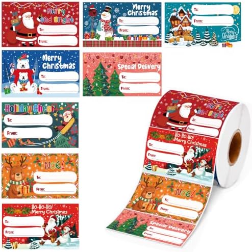 Christmas Gift Tags - 500 PCS Gift Tags for Christmas Presents