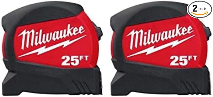 Milwaukee - 48-22-0125G - 25 ft. Magnetic Tape Measure - 2-Pack
