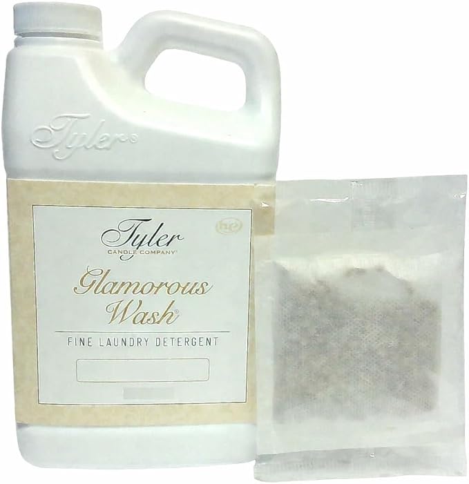 Tyler Candle Company Wash Laundry Detergent 16 Oz Kathina with Dryer Sachet Pouch xl