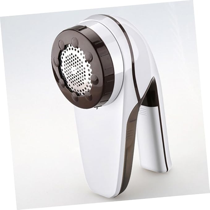 Rechargeable Electric Fabric Shaver Lint Remover, 1400 mAh | White ABS Body, Ergonomic Handheld Design, for Sweaters and Bed Sheets, Battery Included