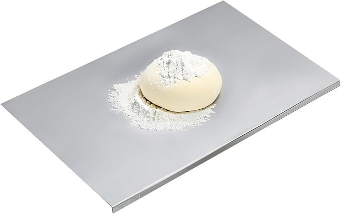 304 Stainless Steel Cutting Board – Stainless Steel Kitchen Chopping Boards Non-Slip, Dishwasher Safe – Ideal for Meat, Vegetables, Fruits, Bread & Baking – Commercial & Home Use (27.5 * 15.7in)