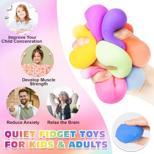 VISCOO 36 Pack Diamond Slow Rising Stress Balls, Stress Cube, Cube Squishy