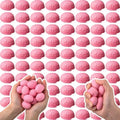 Skylety 100 Pcs Halloween Brain Stress Balls Bulk for Teens Adult Pink Mini
