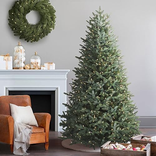 Balsam Hill European Silver Fir - Elegant Artificial Christmas Tree with True Needle Foliage Available Unlit or with LED Clear Lights, LED Clear, 6'