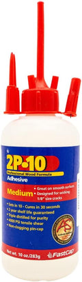 FastCap 2P-10 Medium Adhesive for Smooth Surfaces - All Purpose Application - 4000 PSI Tensile & Sheer - 10 oz. - 80113