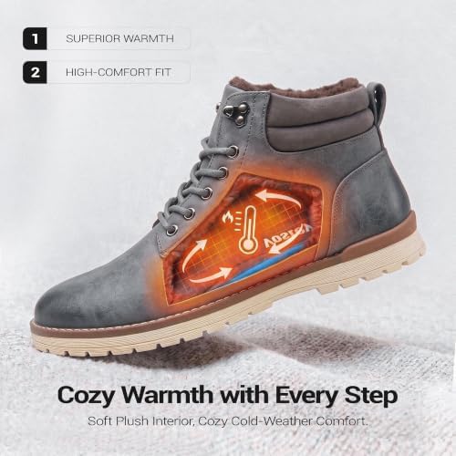 Vostey Men's Hiking Boots Waterproof Casual Chukka Boots for Men