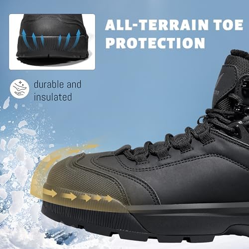 Wondamo Men's Insulated Winter Snow Boots