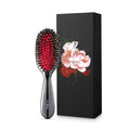 MISEL Professional Boar Bristle Hair Brush for Women and Men | Detangles All Natural Hair Types and Extensions | Reduces Breakage | Great for Wavy and Straight Hair | Salon-Approved | Small