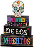 Lineshading 4 Pcs Day Of The Dead Table Decorations Sugar Skull Decor