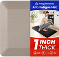 1" Extra Thick Anti Fatigue Kitchen Mats for Floor Standing Desk Mat, Khaki