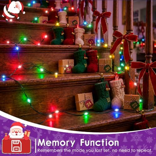 1200 LED Christmas Lights 394 FT Multicolor Outdoor Remote Plug